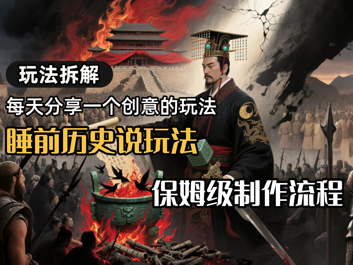 13条作品涨粉24.5万，全流程拆解睡前历史说，保姆级教程瀚萌资源网-网赚网-网赚项目网-虚拟资源网-国学资源网-易学资源网-本站有全网最新网赚项目-易学课程资源-中医课程资源的在线下载网站！瀚萌资源网