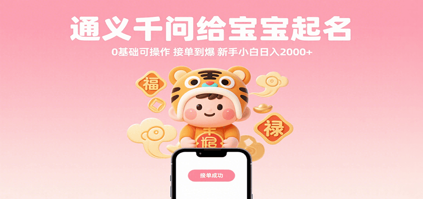 通义千问给宝宝起名 0基础可操作 接单到爆 新手小白日入2000+瀚萌资源网-网赚网-网赚项目网-虚拟资源网-国学资源网-易学资源网-本站有全网最新网赚项目-易学课程资源-中医课程资源的在线下载网站！瀚萌资源网