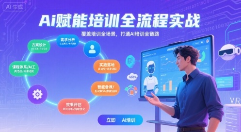 AI赋能培训全流程实站，覆盖培训全场景，打通 Al培训全链路瀚萌资源网-网赚网-网赚项目网-虚拟资源网-国学资源网-易学资源网-本站有全网最新网赚项目-易学课程资源-中医课程资源的在线下载网站！瀚萌资源网