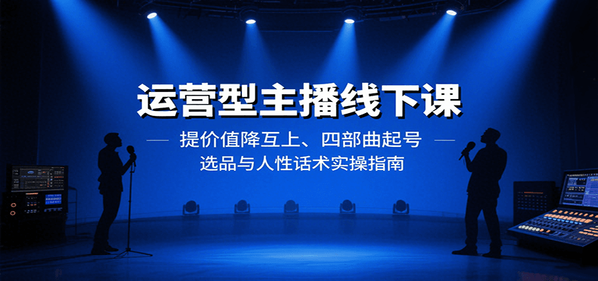 运营型主播线下课：提价值降互上、四部曲起号、选品与人性话术实操指南瀚萌资源网-网赚网-网赚项目网-虚拟资源网-国学资源网-易学资源网-本站有全网最新网赚项目-易学课程资源-中医课程资源的在线下载网站！瀚萌资源网
