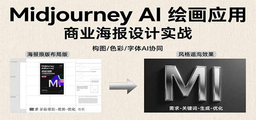 Midjourney AI绘画应用，关键词指令解析、漫画头像制作、海报设计、3D人物生成等瀚萌资源网-网赚网-网赚项目网-虚拟资源网-国学资源网-易学资源网-本站有全网最新网赚项目-易学课程资源-中医课程资源的在线下载网站！瀚萌资源网