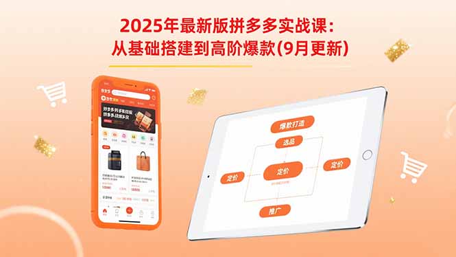（15899期）2025年最新版拼多多实战课：从基础搭建到高阶爆款（9月更新）瀚萌资源网-网赚网-网赚项目网-虚拟资源网-国学资源网-易学资源网-本站有全网最新网赚项目-易学课程资源-中医课程资源的在线下载网站！瀚萌资源网
