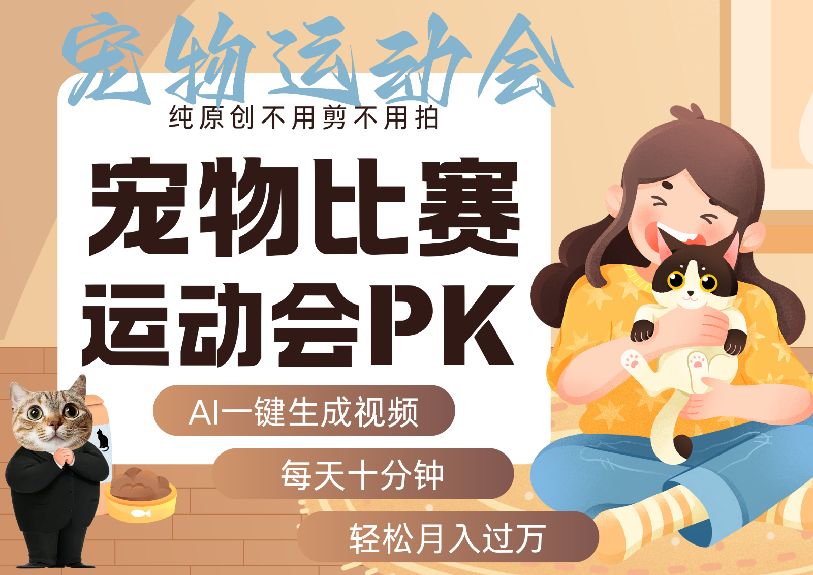 AI萌宠运动员跳水 射击  篮球  足球比赛   每天十分钟 附详细提示词文案库  代替做...瀚萌资源网-网赚网-网赚项目网-虚拟资源网-国学资源网-易学资源网-本站有全网最新网赚项目-易学课程资源-中医课程资源的在线下载网站！瀚萌资源网