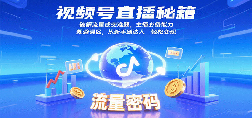视频号直播秘籍，破解流量成交难题，主播必备能力，规避误区，从新手到达人轻松变现瀚萌资源网-网赚网-网赚项目网-虚拟资源网-国学资源网-易学资源网-本站有全网最新网赚项目-易学课程资源-中医课程资源的在线下载网站！瀚萌资源网