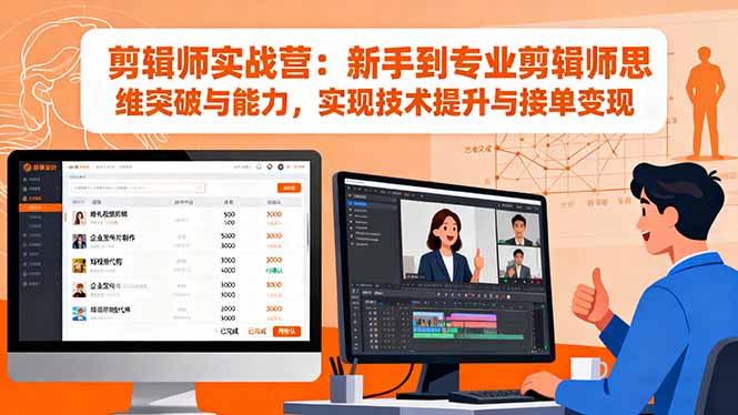 （16347期）剪辑师实战营：新手到专业剪辑师思维突破与能力，实现技术提升与接单变现瀚萌资源网-网赚网-网赚项目网-虚拟资源网-国学资源网-易学资源网-本站有全网最新网赚项目-易学课程资源-中医课程资源的在线下载网站！瀚萌资源网