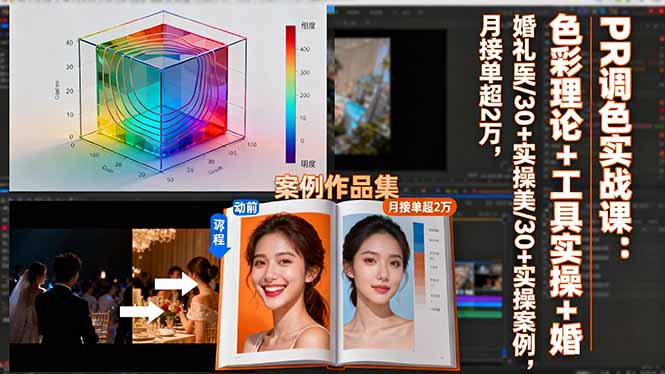 （16336期）PR调色实战课：色彩理论+工具实操+婚礼医美/30+实操案例，月接单超2万瀚萌资源网-网赚网-网赚项目网-虚拟资源网-国学资源网-易学资源网-本站有全网最新网赚项目-易学课程资源-中医课程资源的在线下载网站！瀚萌资源网