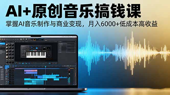 （16324期）AI+原创音乐搞钱课：掌握AI音乐制作与商业变现，月入6000+低成本高收益瀚萌资源网-网赚网-网赚项目网-虚拟资源网-国学资源网-易学资源网-本站有全网最新网赚项目-易学课程资源-中医课程资源的在线下载网站！瀚萌资源网