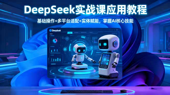 （16391期）DeepSeek实战课应用教程、基础操作+多平台适配+实体赋能，掌握AI核心技能瀚萌资源网-网赚网-网赚项目网-虚拟资源网-国学资源网-易学资源网-本站有全网最新网赚项目-易学课程资源-中医课程资源的在线下载网站！瀚萌资源网