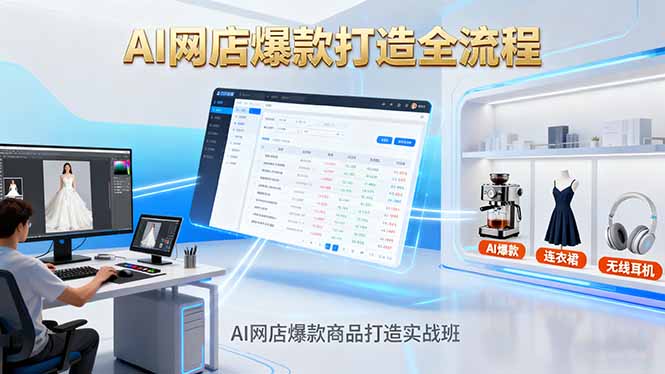 （16326期）AI网店爆款商品打造实战班：AI技术实现商品图智能处理，快速搭建AI网店瀚萌资源网-网赚网-网赚项目网-虚拟资源网-国学资源网-易学资源网-本站有全网最新网赚项目-易学课程资源-中医课程资源的在线下载网站！瀚萌资源网