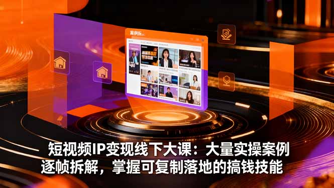 （16410期）短视频IP变现线下大课：大量实操案例逐帧拆解，掌握可复制落地的搞钱技能瀚萌资源网-网赚网-网赚项目网-虚拟资源网-国学资源网-易学资源网-本站有全网最新网赚项目-易学课程资源-中医课程资源的在线下载网站！瀚萌资源网