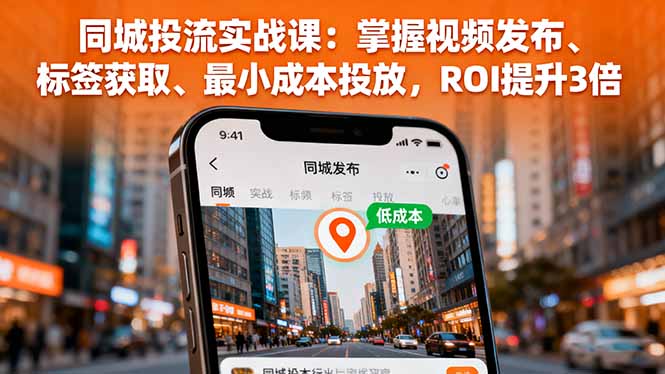 (16172期)同城投流实战课:掌握视频发布、标签获取、最小成本投放,ROI提升3倍瀚萌资源网-网赚网-网赚项目网-虚拟资源网-国学资源网-易学资源网-本站有全网最新网赚项目-易学课程资源-中医课程资源的在线下载网站!瀚萌资源网