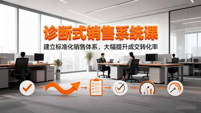 （16435期）诊断式销售系统课，建立标准化销售体系，大幅提升成交转化率瀚萌资源网-网赚网-网赚项目网-虚拟资源网-国学资源网-易学资源网-本站有全网最新网赚项目-易学课程资源-中医课程资源的在线下载网站！瀚萌资源网