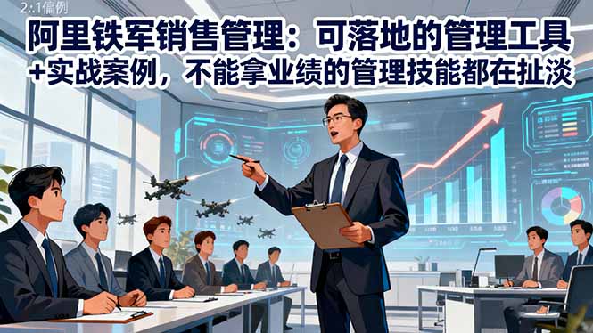 （16436期）阿里铁军销售管理：可落地的管理工具+实战案例，不能拿业绩的管理都在扯淡瀚萌资源网-网赚网-网赚项目网-虚拟资源网-国学资源网-易学资源网-本站有全网最新网赚项目-易学课程资源-中医课程资源的在线下载网站！瀚萌资源网