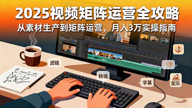 （16333期）2025短视频矩阵运营全攻略：从素材生产到矩阵运营，月入3万实操指南瀚萌资源网-网赚网-网赚项目网-虚拟资源网-国学资源网-易学资源网-本站有全网最新网赚项目-易学课程资源-中医课程资源的在线下载网站！瀚萌资源网