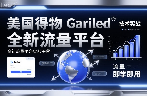 美国得物Gariled技术实战，全新流量平台​实战干货，即学即用瀚萌资源网-网赚网-网赚项目网-虚拟资源网-国学资源网-易学资源网-本站有全网最新网赚项目-易学课程资源-中医课程资源的在线下载网站！瀚萌资源网