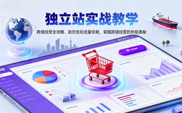 独立站实战教学，跨境经营全攻略，助您告别流量依赖，掌握跨境经营的终极奥瀚萌资源网-网赚网-网赚项目网-虚拟资源网-国学资源网-易学资源网-本站有全网最新网赚项目-易学课程资源-中医课程资源的在线下载网站！瀚萌资源网