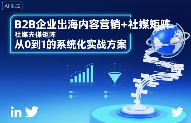 B2B企业出海内容营销+社媒矩阵，从0到1的系统化实战方案瀚萌资源网-网赚网-网赚项目网-虚拟资源网-国学资源网-易学资源网-本站有全网最新网赚项目-易学课程资源-中医课程资源的在线下载网站！瀚萌资源网