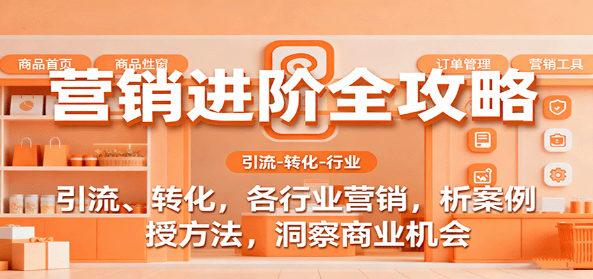 营销进阶全攻略，引流、转化，各行业营销，析案例，授方法，洞察商业机会瀚萌资源网-网赚网-网赚项目网-虚拟资源网-国学资源网-易学资源网-本站有全网最新网赚项目-易学课程资源-中医课程资源的在线下载网站！瀚萌资源网