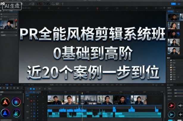 PR全能风格剪辑系统班，0基础到高阶，近20个案例一步到位瀚萌资源网-网赚网-网赚项目网-虚拟资源网-国学资源网-易学资源网-本站有全网最新网赚项目-易学课程资源-中医课程资源的在线下载网站！瀚萌资源网