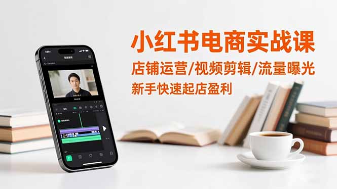 （16536期）小红书电商实战课：店铺运营/视频剪辑/流量曝光，新手快速起店盈利瀚萌资源网-网赚网-网赚项目网-虚拟资源网-国学资源网-易学资源网-本站有全网最新网赚项目-易学课程资源-中医课程资源的在线下载网站！瀚萌资源网