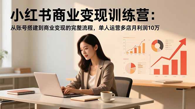 （16698期）小红书商业变现训练营：从账号搭建到商业变现的完整流程，单人运营多店月利润10万瀚萌资源网-网赚网-网赚项目网-虚拟资源网-国学资源网-易学资源网-本站有全网最新网赚项目-易学课程资源-中医课程资源的在线下载网站！瀚萌资源网