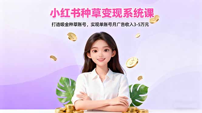 （16468期）小红书种草变现系统课：打造吸金种草账号，实现单账号月广告收入3-5万元瀚萌资源网-网赚网-网赚项目网-虚拟资源网-国学资源网-易学资源网-本站有全网最新网赚项目-易学课程资源-中医课程资源的在线下载网站！瀚萌资源网