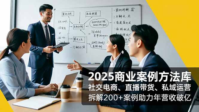（16713期）2025商业案例方法库，社交电商、直播带货、私域运营，拆解200+案例助力年营收破亿瀚萌资源网-网赚网-网赚项目网-虚拟资源网-国学资源网-易学资源网-本站有全网最新网赚项目-易学课程资源-中医课程资源的在线下载网站！瀚萌资源网