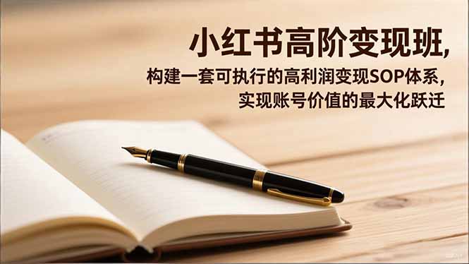 （16633期）小红书高阶变现班，构建一套可执行的高利润变现SOP体系，实现账号价值的最大化跃迁瀚萌资源网-网赚网-网赚项目网-虚拟资源网-国学资源网-易学资源网-本站有全网最新网赚项目-易学课程资源-中医课程资源的在线下载网站！瀚萌资源网