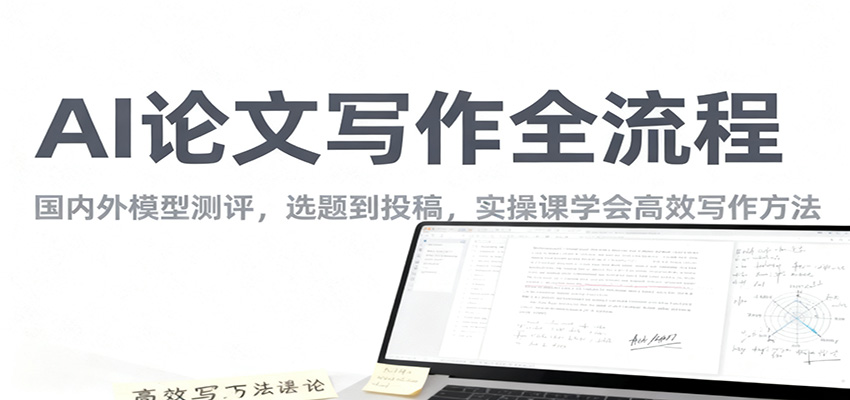 AI论文写作全流程，国内外模型测评，选题到投稿，实操课学高效写作方法瀚萌资源网-网赚网-网赚项目网-虚拟资源网-国学资源网-易学资源网-本站有全网最新网赚项目-易学课程资源-中医课程资源的在线下载网站！瀚萌资源网