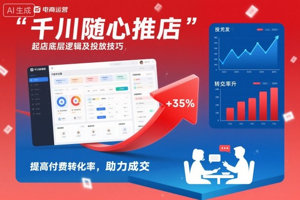 千川随心推起店底层逻辑及投放技巧，提高付费转化率，助力成交瀚萌资源网-网赚网-网赚项目网-虚拟资源网-国学资源网-易学资源网-本站有全网最新网赚项目-易学课程资源-中医课程资源的在线下载网站！瀚萌资源网