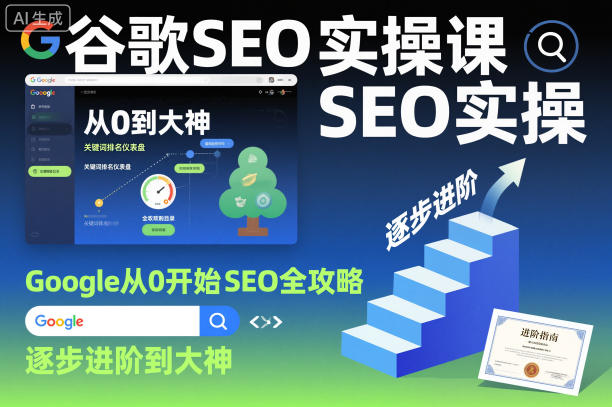 谷歌SEO实操课，Google从0开始SEO全攻略，逐步进阶到大神瀚萌资源网-网赚网-网赚项目网-虚拟资源网-国学资源网-易学资源网-本站有全网最新网赚项目-易学课程资源-中医课程资源的在线下载网站！瀚萌资源网