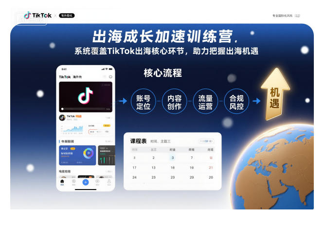 出海成长加速训练营，系统覆盖TikTok出海核心环节，助力把握出海机遇（更新）瀚萌资源网-网赚网-网赚项目网-虚拟资源网-国学资源网-易学资源网-本站有全网最新网赚项目-易学课程资源-中医课程资源的在线下载网站！瀚萌资源网