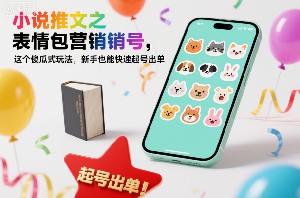 小说推文之表情包营销号，这个傻瓜式玩法，新手也能快速起号出单瀚萌资源网-网赚网-网赚项目网-虚拟资源网-国学资源网-易学资源网-本站有全网最新网赚项目-易学课程资源-中医课程资源的在线下载网站！瀚萌资源网