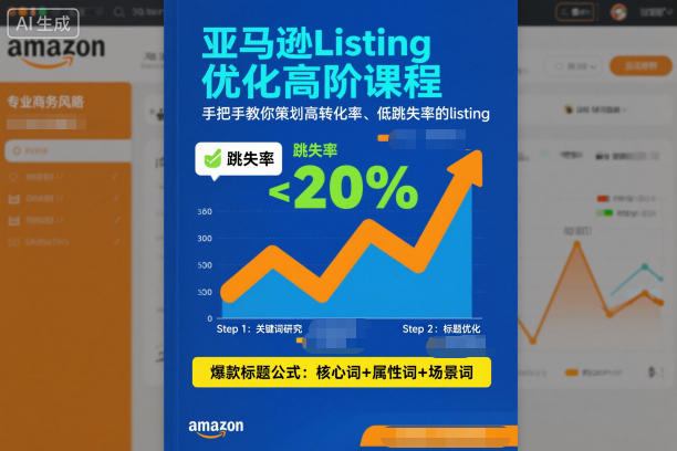 亚马逊Listing优化高阶课程，手把手教你策划高转化率、低跳失率的listing瀚萌资源网-网赚网-网赚项目网-虚拟资源网-国学资源网-易学资源网-本站有全网最新网赚项目-易学课程资源-中医课程资源的在线下载网站！瀚萌资源网