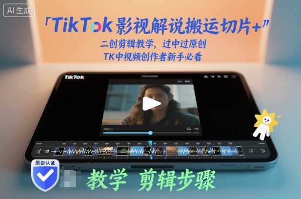 TikTok影视解说搬运切片+二创剪辑教学，过中过原创，TK中视频创作者新手必看瀚萌资源网-网赚网-网赚项目网-虚拟资源网-国学资源网-易学资源网-本站有全网最新网赚项目-易学课程资源-中医课程资源的在线下载网站！瀚萌资源网