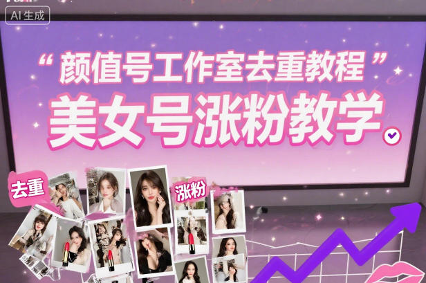 颜值号工作室去重教程，美女号涨粉教学瀚萌资源网-网赚网-网赚项目网-虚拟资源网-国学资源网-易学资源网-本站有全网最新网赚项目-易学课程资源-中医课程资源的在线下载网站！瀚萌资源网