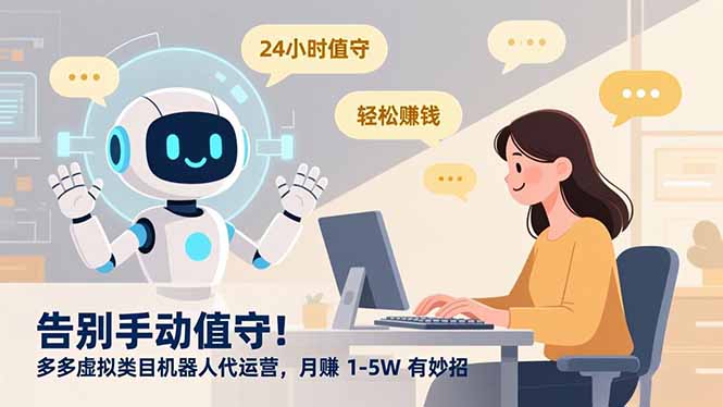 （16921期）告别手动值守！多多虚拟类目机器人代运营，月赚 1-5W 有妙招瀚萌资源网-网赚网-网赚项目网-虚拟资源网-国学资源网-易学资源网-本站有全网最新网赚项目-易学课程资源-中医课程资源的在线下载网站！瀚萌资源网