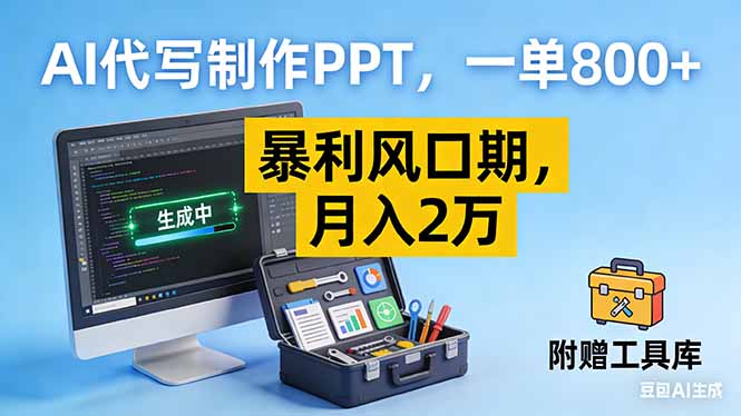 （16967期）AI代写制作PPT，一单800+， 暴利风口期，月入2万【附工具】瀚萌资源网-网赚网-网赚项目网-虚拟资源网-国学资源网-易学资源网-本站有全网最新网赚项目-易学课程资源-中医课程资源的在线下载网站！瀚萌资源网