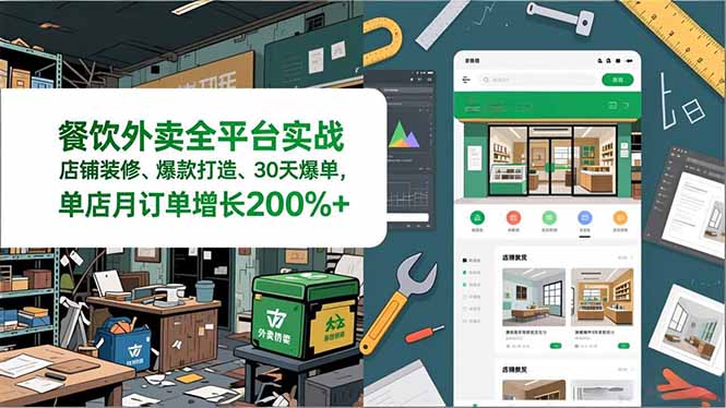（16978期）餐饮外卖全平台实战，店铺装修、爆款打造、30天爆单，手把手教学，单店月订单增长200%+瀚萌资源网-网赚网-网赚项目网-虚拟资源网-国学资源网-易学资源网-本站有全网最新网赚项目-易学课程资源-中医课程资源的在线下载网站！瀚萌资源网