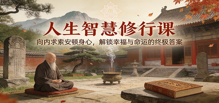 人生智慧修行课：向内求索安顿身心，解锁幸福与命运的终极答案瀚萌资源网-网赚网-网赚项目网-虚拟资源网-国学资源网-易学资源网-本站有全网最新网赚项目-易学课程资源-中医课程资源的在线下载网站！瀚萌资源网
