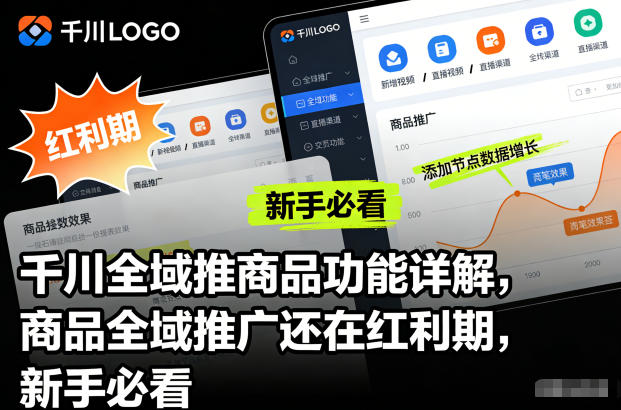 千川全域推商品功能详解，商品全域推广还在红利期，新手必看瀚萌资源网-网赚网-网赚项目网-虚拟资源网-国学资源网-易学资源网-本站有全网最新网赚项目-易学课程资源-中医课程资源的在线下载网站！瀚萌资源网