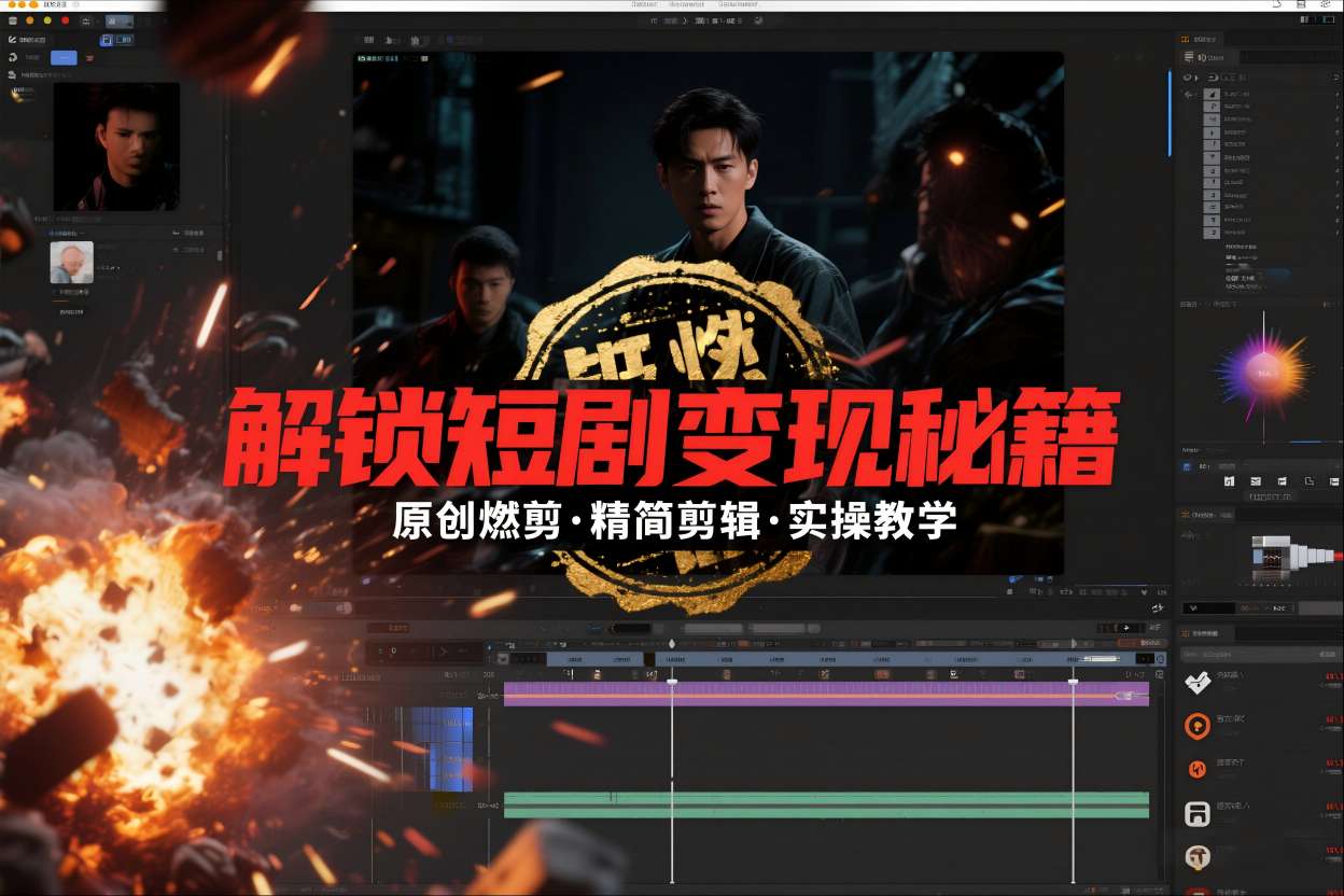 短剧拉新之原创燃剪精简剪辑实操课，解锁短剧变现秘籍瀚萌资源网-网赚网-网赚项目网-虚拟资源网-国学资源网-易学资源网-本站有全网最新网赚项目-易学课程资源-中医课程资源的在线下载网站！瀚萌资源网