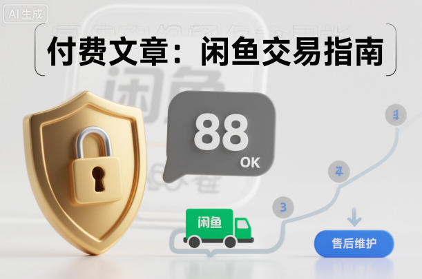 付费文章：闲鱼交易指南，怎么才能降低被坑被马扁的概率瀚萌资源网-网赚网-网赚项目网-虚拟资源网-国学资源网-易学资源网-本站有全网最新网赚项目-易学课程资源-中医课程资源的在线下载网站！瀚萌资源网