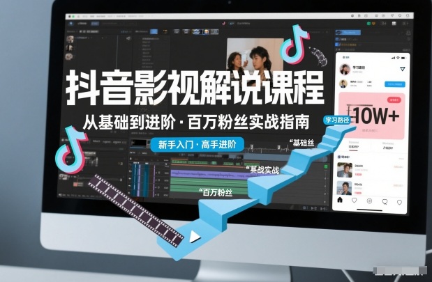 抖音百万粉丝影视解说课程，基础到进阶课，适合新手和进阶学习瀚萌资源网-网赚网-网赚项目网-虚拟资源网-国学资源网-易学资源网-本站有全网最新网赚项目-易学课程资源-中医课程资源的在线下载网站！瀚萌资源网