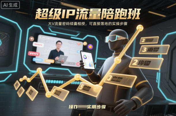 超级IP流量陪跑班，大V流量密码倾囊相授，可直接落地的实操步骤瀚萌资源网-网赚网-网赚项目网-虚拟资源网-国学资源网-易学资源网-本站有全网最新网赚项目-易学课程资源-中医课程资源的在线下载网站！瀚萌资源网