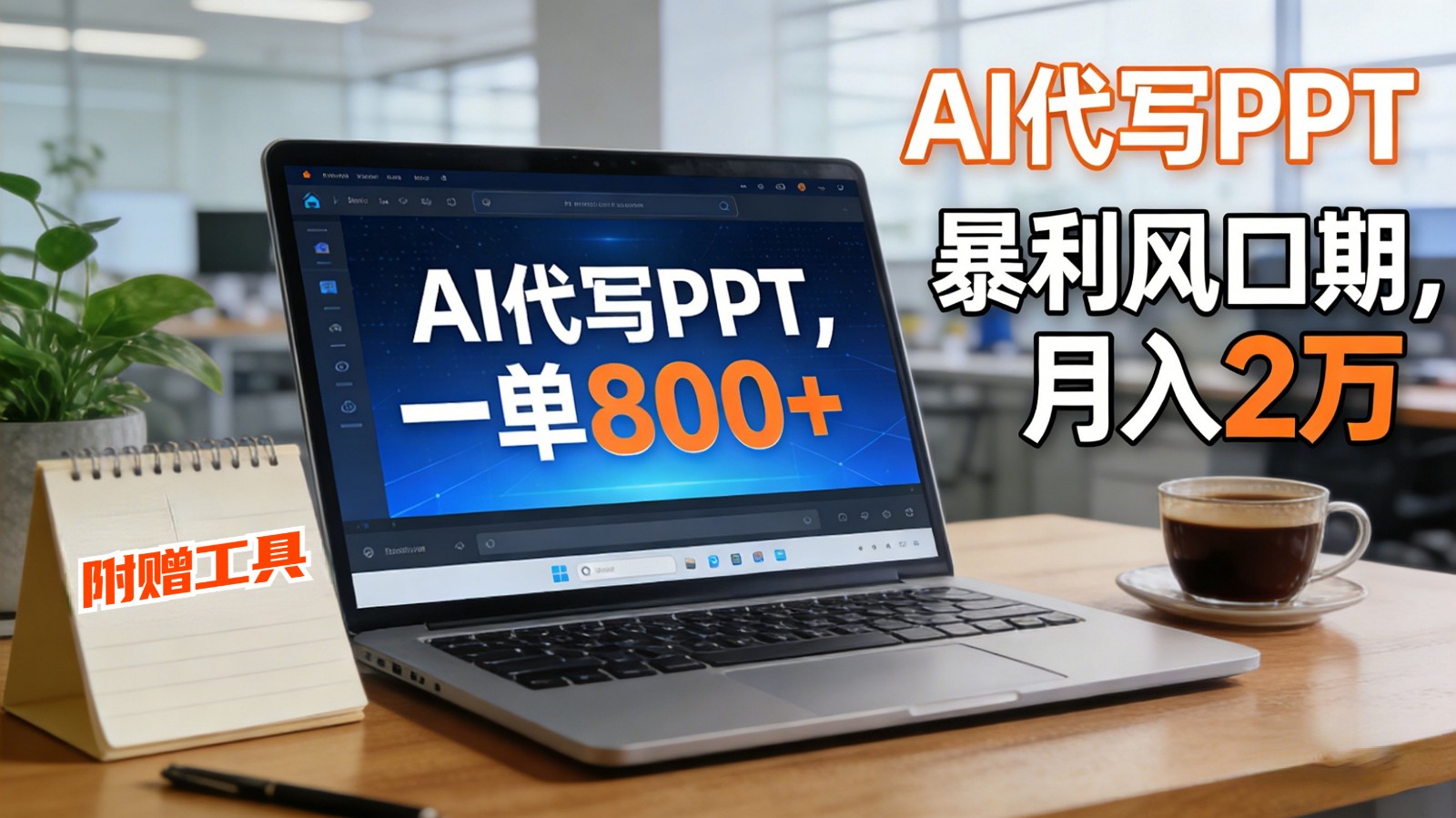 AI 代写做 PPT！一单狂赚 800+，风口期月入 2 万（工具 + 提示词直接送）瀚萌资源网-网赚网-网赚项目网-虚拟资源网-国学资源网-易学资源网-本站有全网最新网赚项目-易学课程资源-中医课程资源的在线下载网站！瀚萌资源网