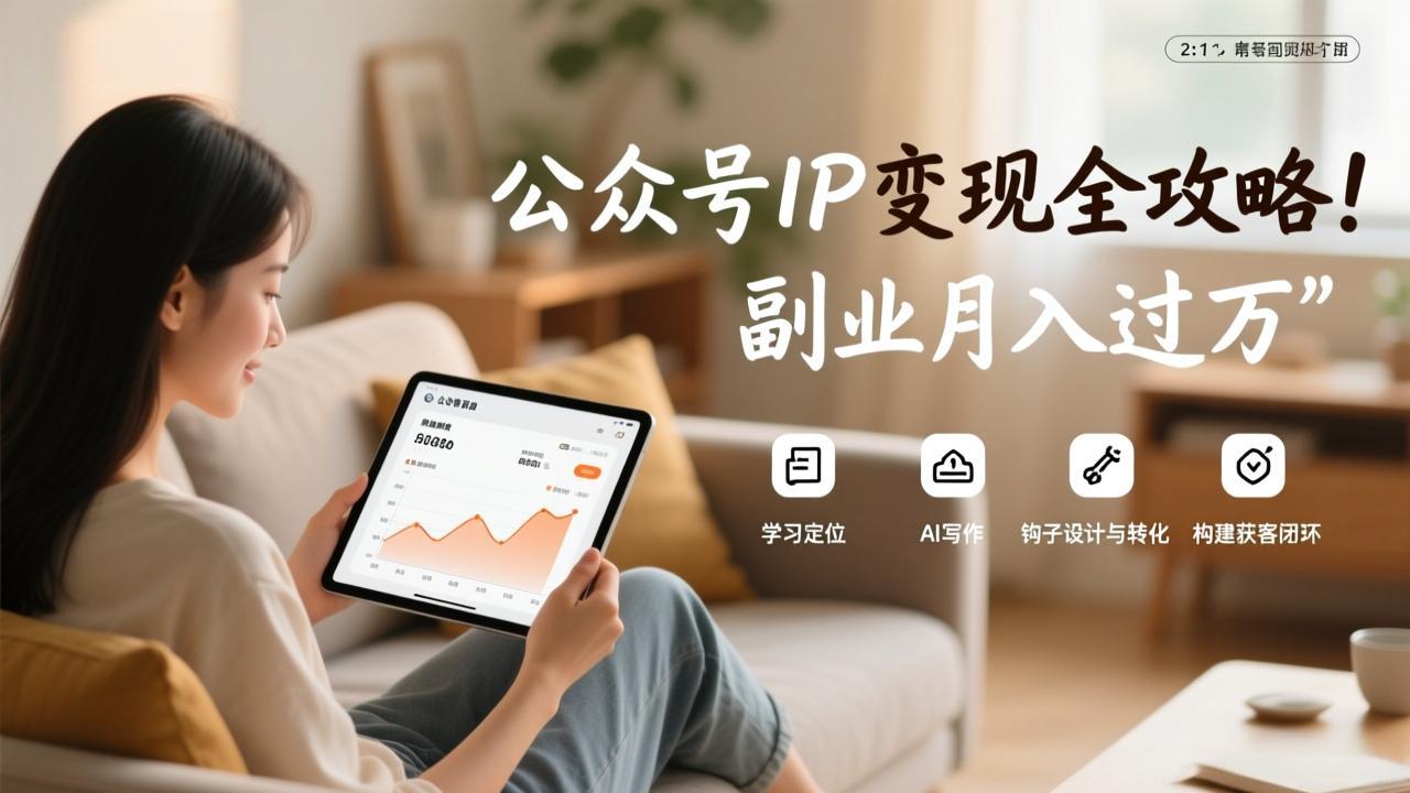 （17275期）公众号IP变现全攻略，学习定位、AI写作、钩子设计与转化，构建获客闭环，副业月入过万瀚萌资源网-网赚网-网赚项目网-虚拟资源网-国学资源网-易学资源网-本站有全网最新网赚项目-易学课程资源-中医课程资源的在线下载网站！瀚萌资源网
