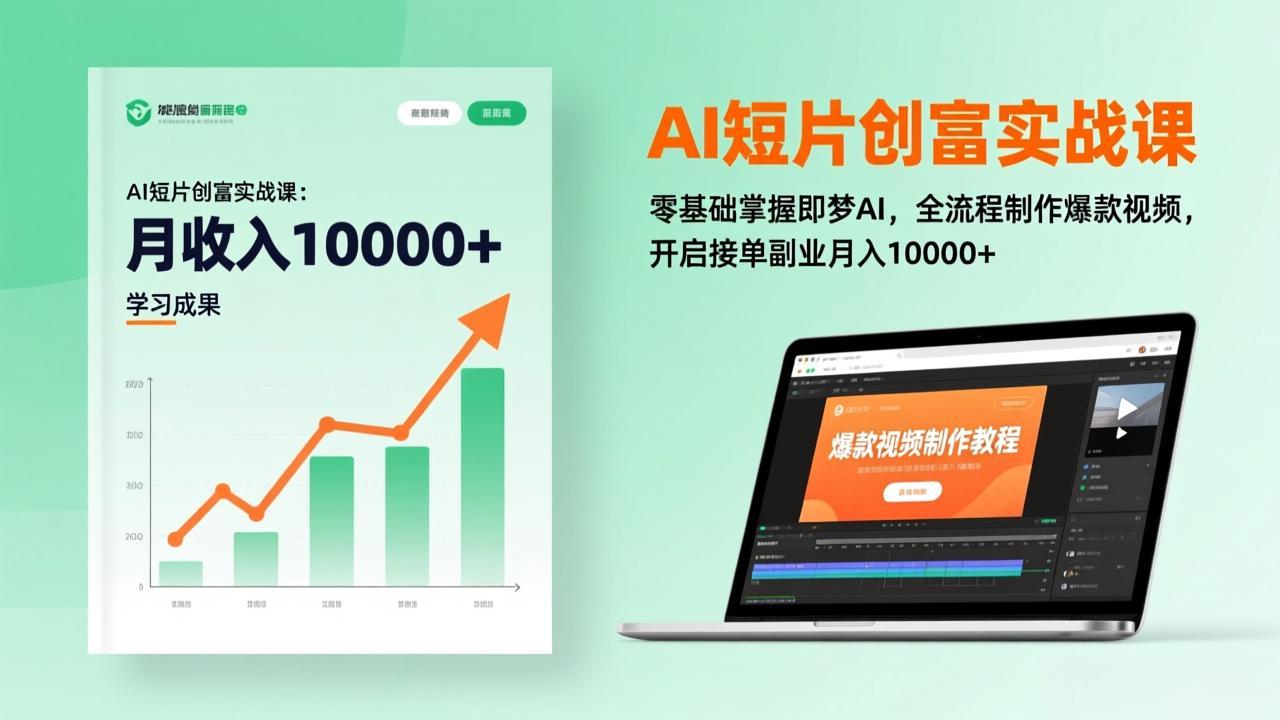 （17236期）AI短片创富实战课：零基础掌握即梦AI，全流程制作爆款视频，开启接单副业月入10000+(更新)瀚萌资源网-网赚网-网赚项目网-虚拟资源网-国学资源网-易学资源网-本站有全网最新网赚项目-易学课程资源-中医课程资源的在线下载网站！瀚萌资源网