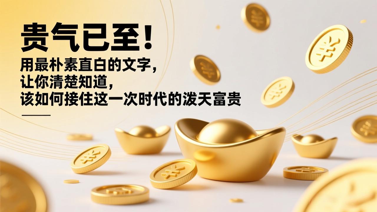 （17049期）付费文章：贵气已至！用最朴素直白的文字，让你清楚知道，该如何接住这一次时代的泼天富贵瀚萌资源网-网赚网-网赚项目网-虚拟资源网-国学资源网-易学资源网-本站有全网最新网赚项目-易学课程资源-中医课程资源的在线下载网站！瀚萌资源网