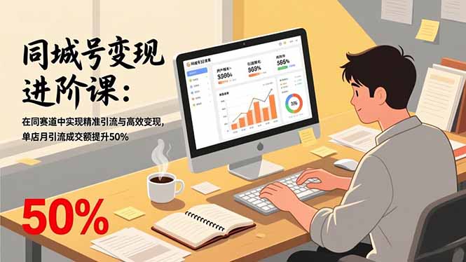 （17015期）同城号变现进阶课：在同城赛道中实现精准引流与高效变现，单店月引流成交额提升50%瀚萌资源网-网赚网-网赚项目网-虚拟资源网-国学资源网-易学资源网-本站有全网最新网赚项目-易学课程资源-中医课程资源的在线下载网站！瀚萌资源网